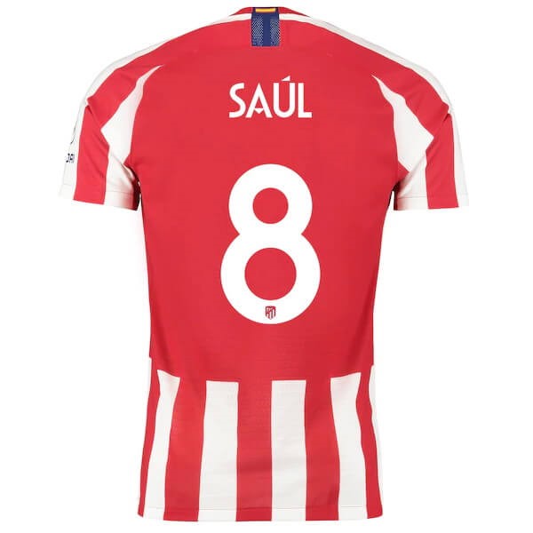 Tailandia Camiseta Atlético de Madrid NO.8 Saúl 1ª 2019 2020 Rojo